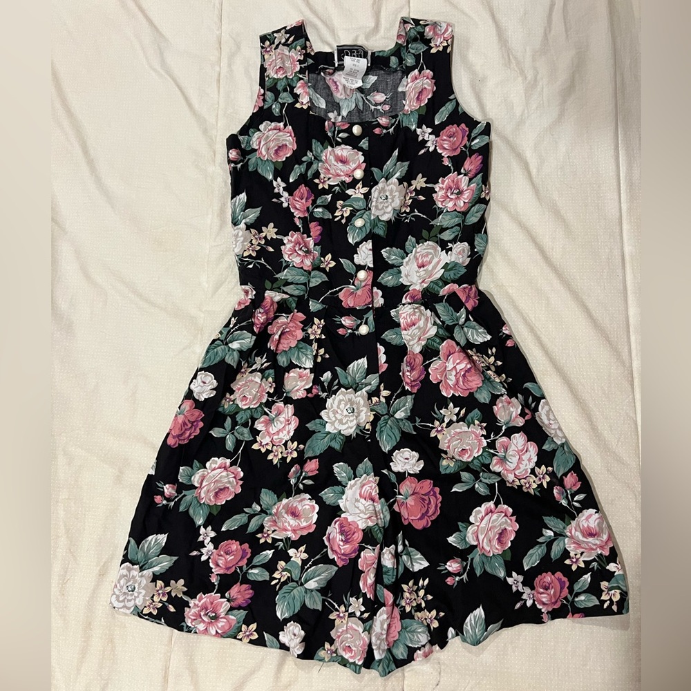 Vintage floral romper